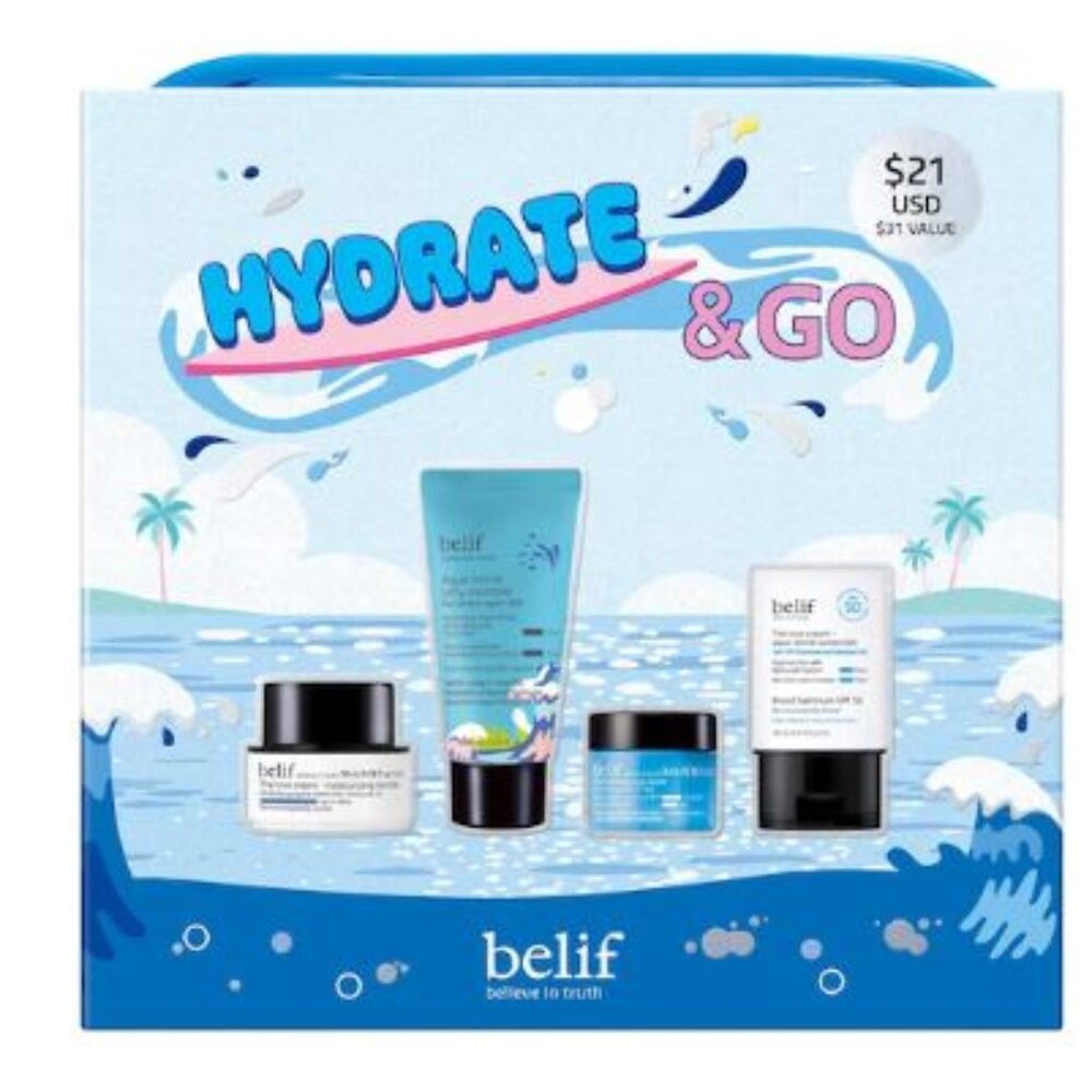belif 5 pcs Hydrate & Go Kit